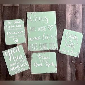 Acrylic Wedding Signs